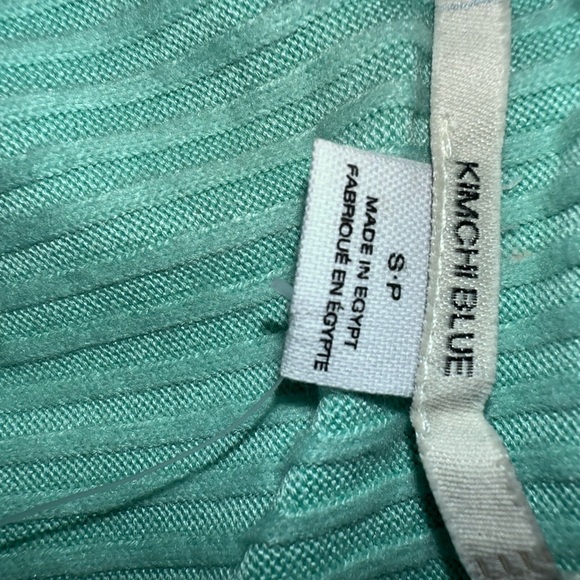 Urban Outfitters Mint Green Ribbed Blouse - Size Large - Picture 6 of 7